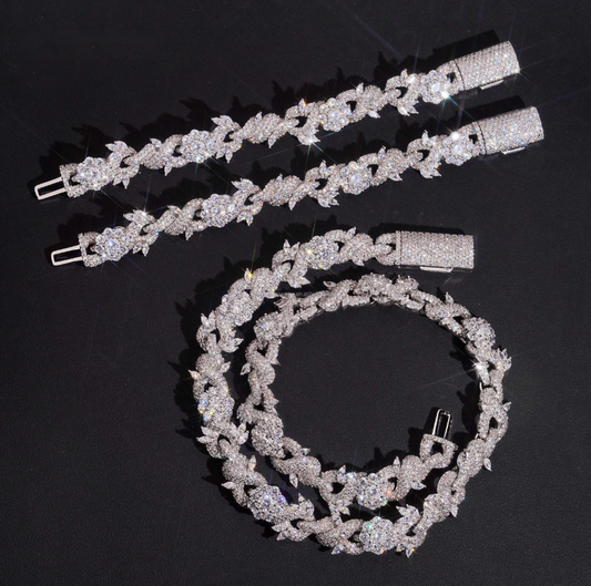 Cuban Bloom Bracelet – Laiton/Zirconium 15mm