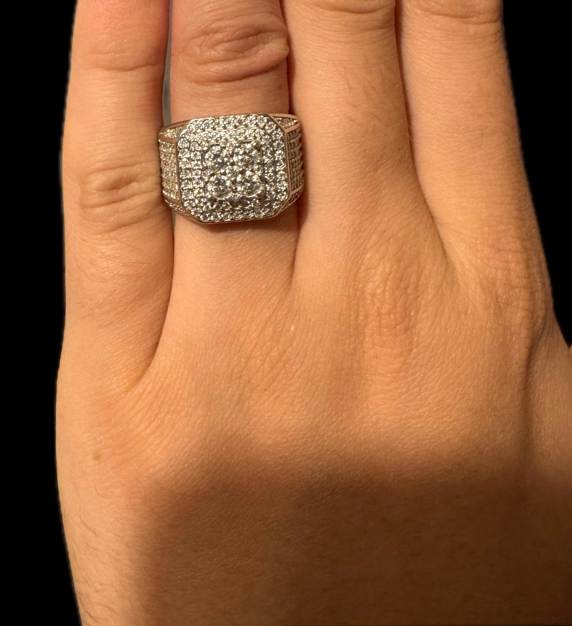 Bague Souverain — Argent 925 sertie de Moissanite