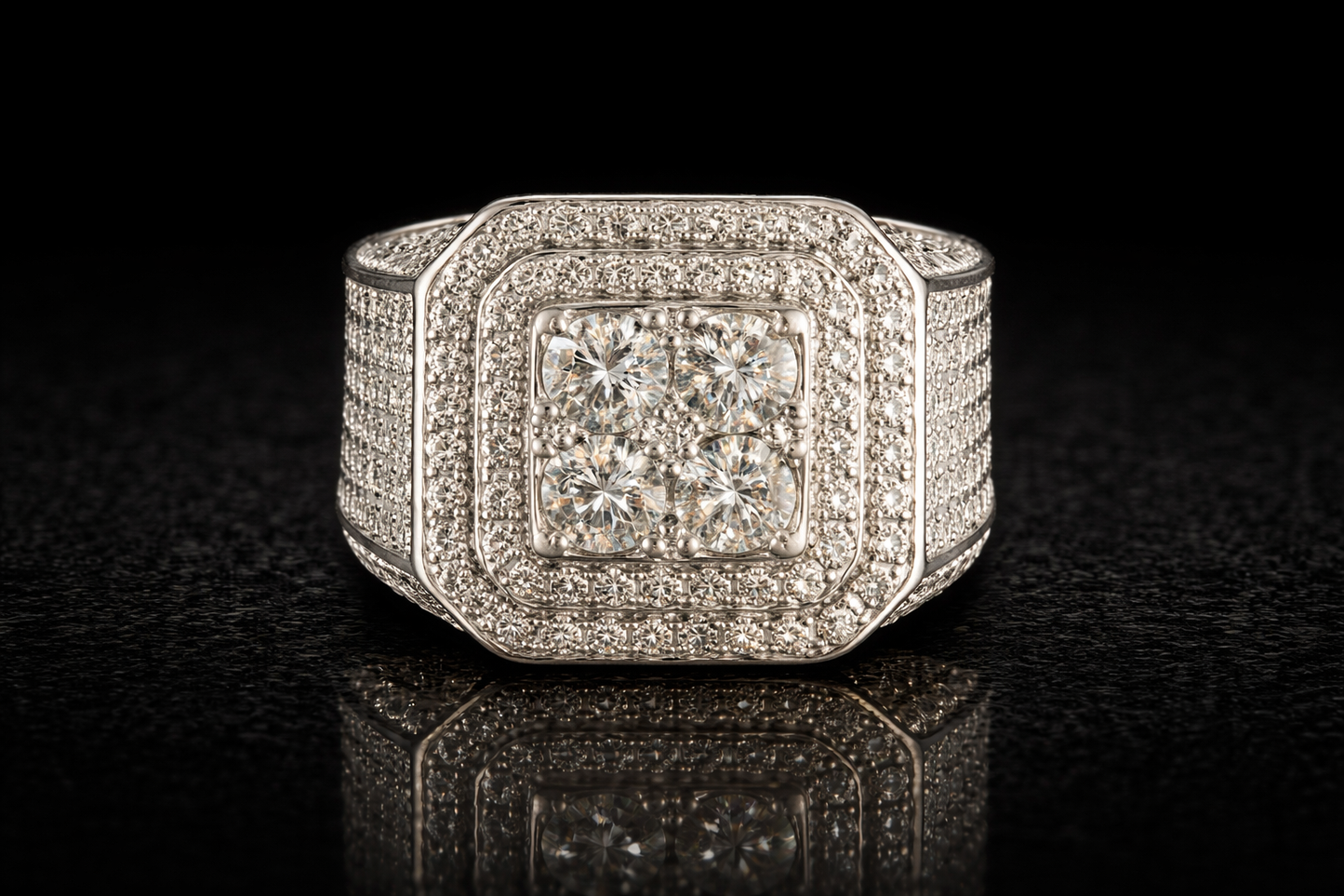 Bague Souverain - Moissanite / Argent 925