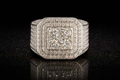 Bague Souverain - Moissanite / Argent 925