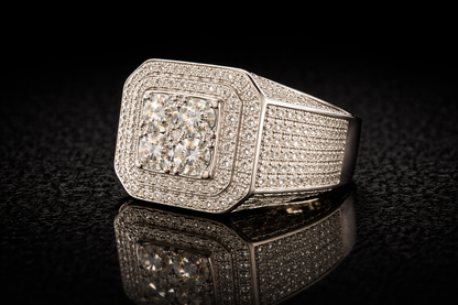 Bague Souverain - Moissanite / Argent 925