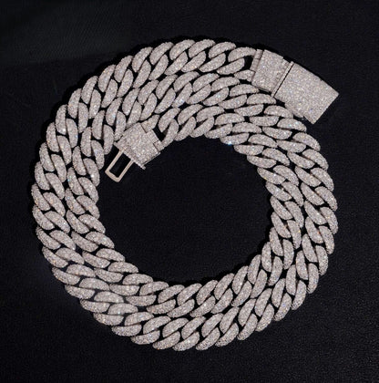 Collier Cubain - Moissanite / Argent 925