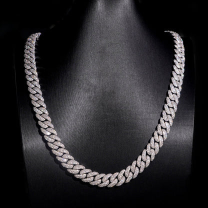 Collier Cubain - Moissanite / Argent 925