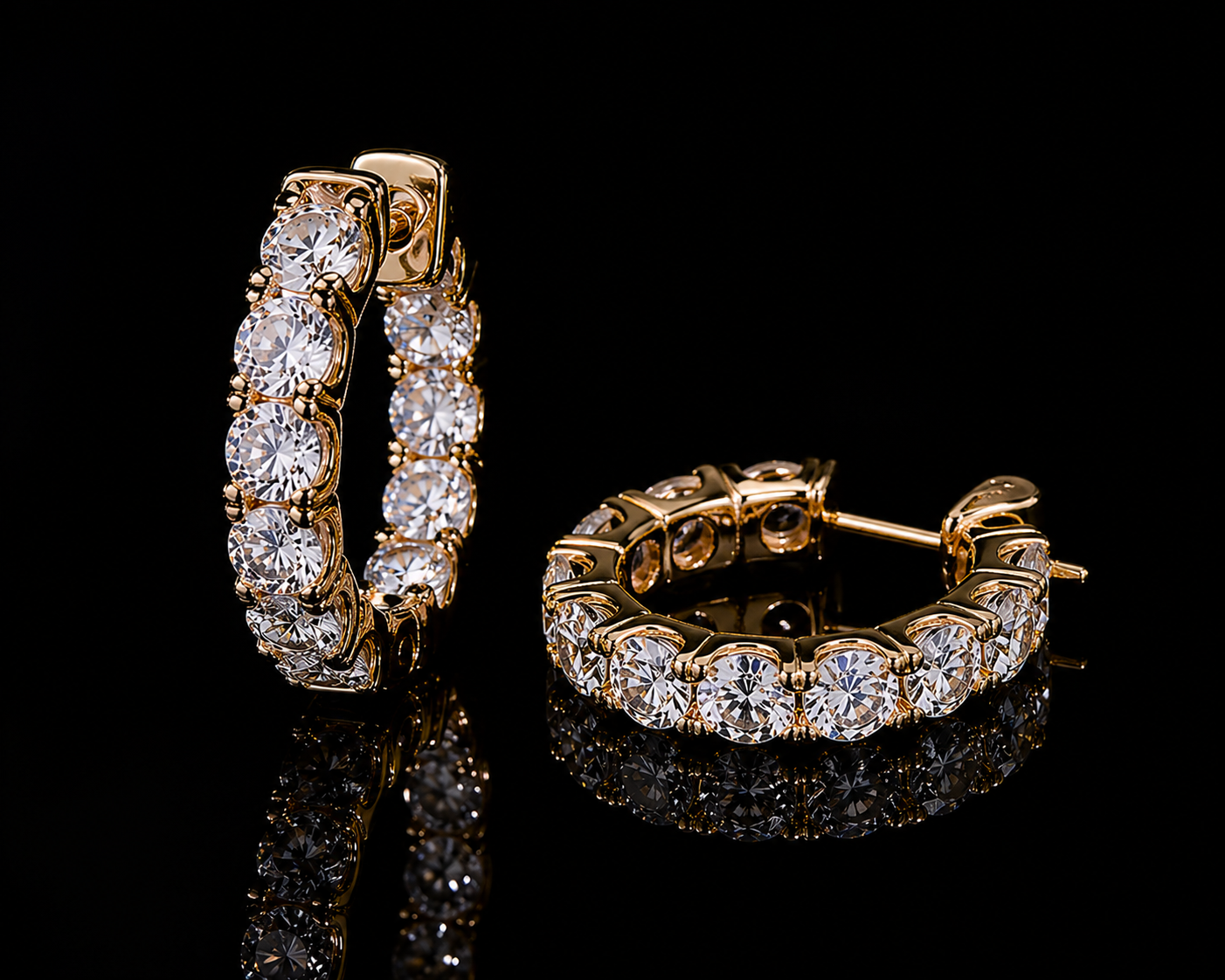 Boucles d’Oreilles Créoles Nox