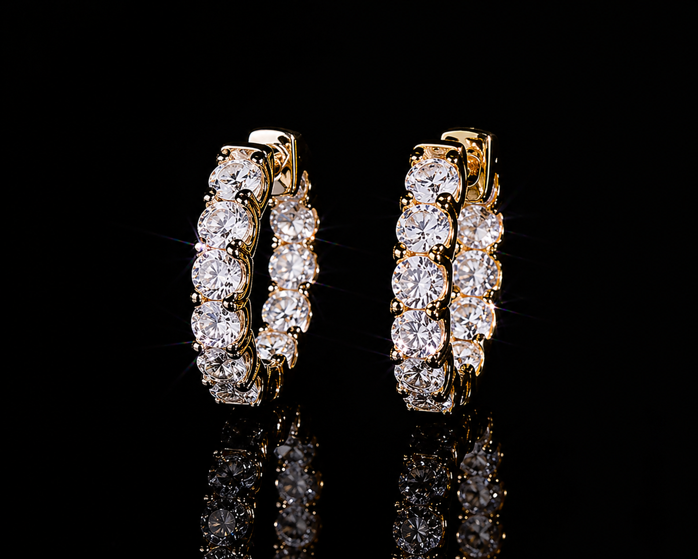 Boucles d’Oreilles Créoles Nox