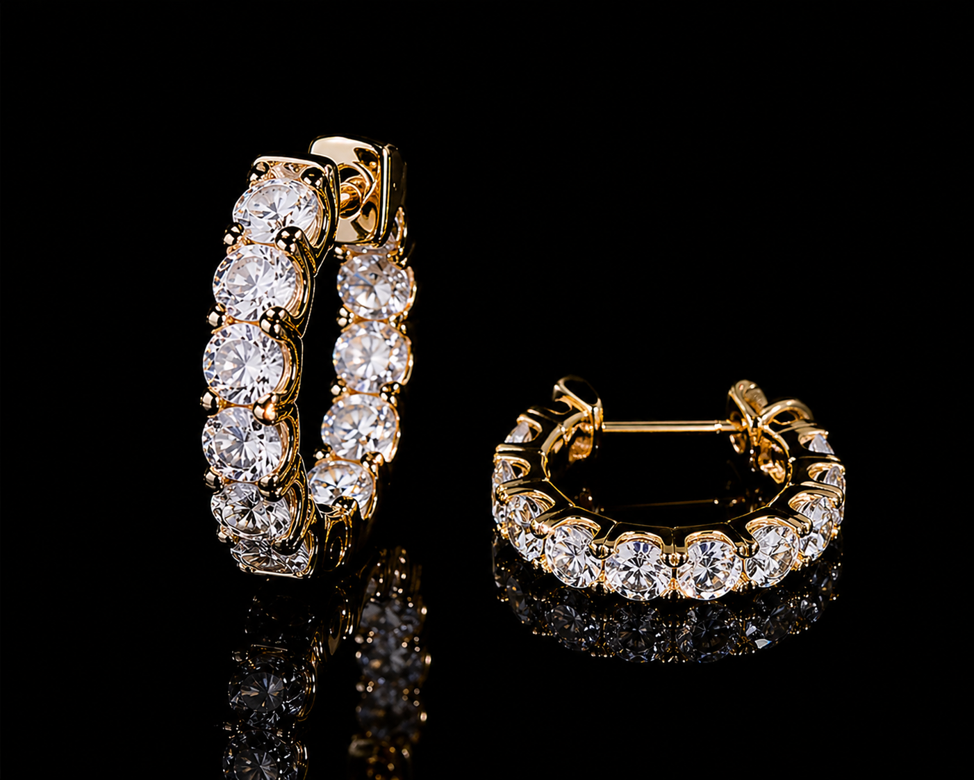 Boucles d’Oreilles Créoles Nox